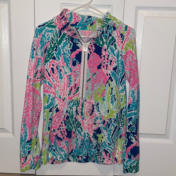 Lilly Pulitzer Tops - Lilly Pulitzer half zip popover!